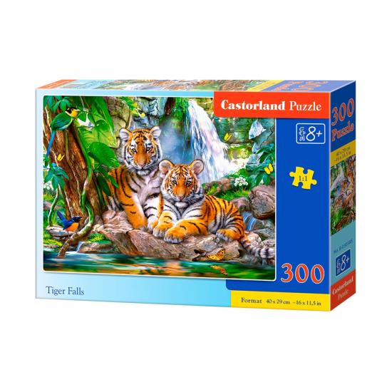 Puzzle Castorland Tigres dans la Cascade 300 pièces Puzzle Castorland Tigres dans la Cascade 300 pièces