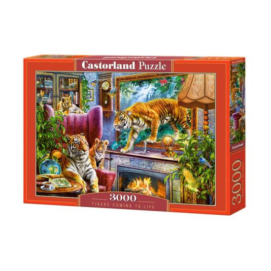 Puzzle Castorland Tigres qui reviennent à la vie 3000 pièces Puzzle Castorland Tigres qui reviennent à la vie 3000 pièces