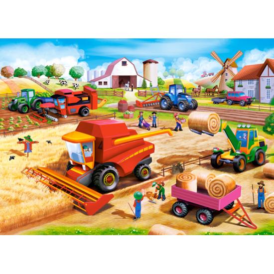 Puzzle Castorland Travailler À La Ferme 60 pièces