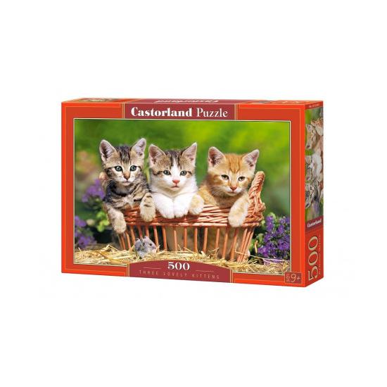 Puzzle Castorland Trois adorables chatons 500 pièces