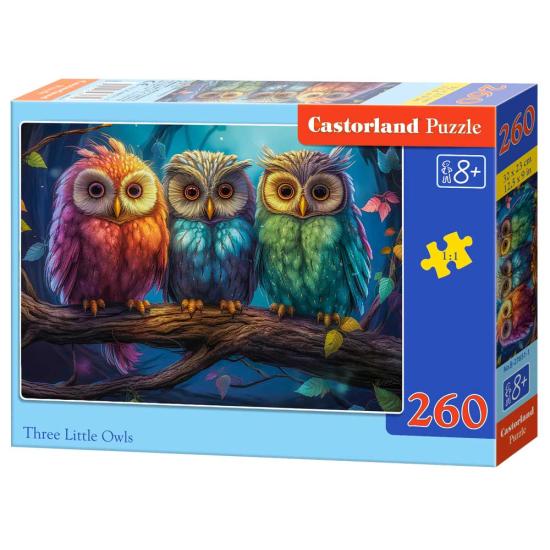 Puzzle Castorland Trois Petits Hiboux 260 pièces