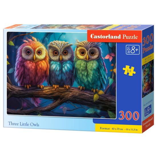 Puzzle Castorland Trois Petits Hiboux 300 pièces