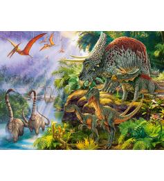 Puzzle Castorland Vallée des dinosaures 200 pièces