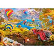 Puzzle Castorland Vallée Des Montgolfières 1000 Pieces