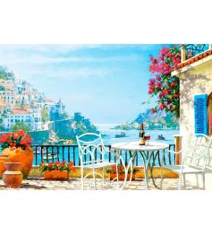 Puzzle Castorland Vin Méditerranéen pour Deux de 1000 Pcs