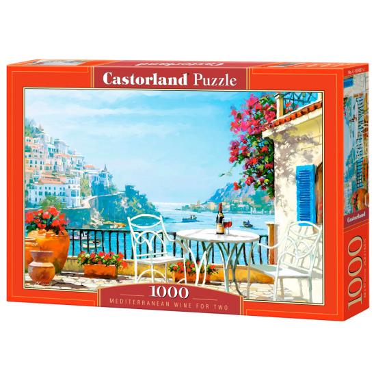 Puzzle Castorland Vin Méditerranéen pour Deux de 1000 Pcs