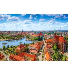 Puzzle Castorland Vue Aérienne De Wroclaw, Pologne 1000 Pieces