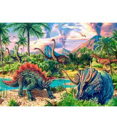 Puzzle Castorland Volcans et Dinosaures 120 pièces