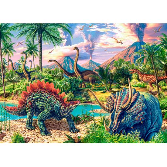 Puzzle Castorland Volcans et Dinosaures 120 pièces