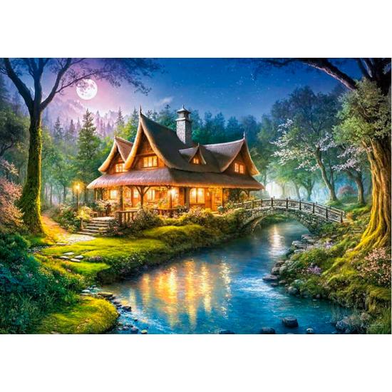 Puzzle Cherry Pazzi La Cabane des Rangers Forestiers 1000 Pièces Puzzle Cherry Pazzi La Cabane des Rangers Forestiers 1000 Pièces