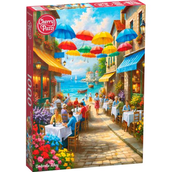 Puzzle Cherry Pazzi Allée des Parapluies 1000 pièces
