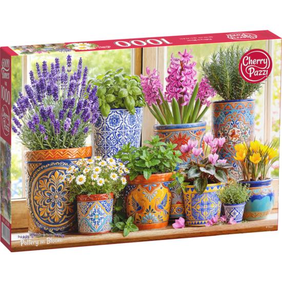 Puzzle Cherry Pazzi La Poterie En Fleurs 1000 pièces