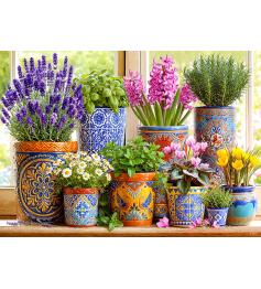 Puzzle Cherry Pazzi La Poterie En Fleurs 1000 pièces