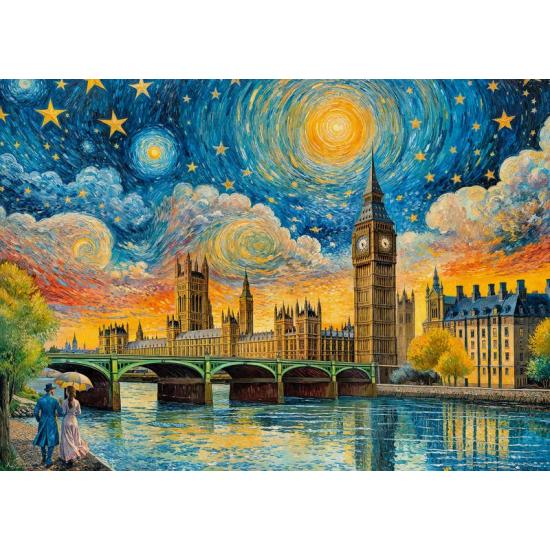 Puzzle Cherry Pazzi Ciel impressionniste au-dessus de Londres 10 Puzzle Cherry Pazzi Ciel impressionniste au-dessus de Londres 10
