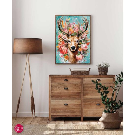 Puzzle Cherry Pazzi Cerf en Fleurs 1000 pièces Puzzle Cherry Pazzi Cerf en Fleurs 1000 pièces