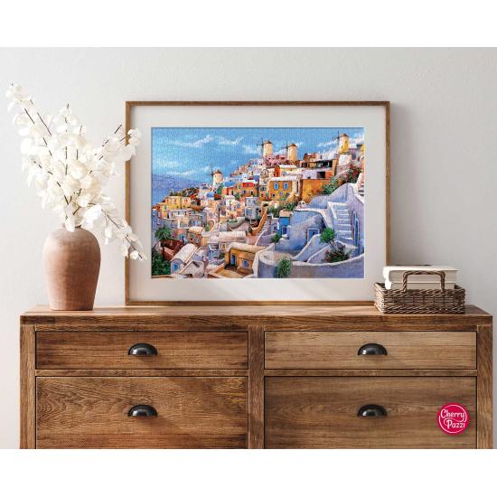 Cerise Pazzi couleur Santorini Puzzle 1000 pièces