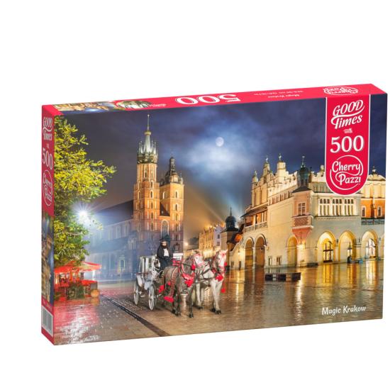 Puzzle Cherry Pazzi Cracovie Magique de 500 pièces