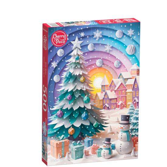 Puzzle Cherry Pazzi Vœux D'Hiver 500 pièces