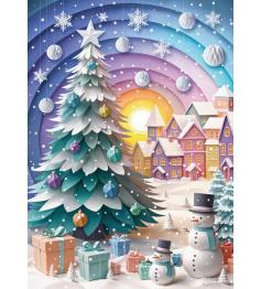 Puzzle Cherry Pazzi Vœux D'Hiver 500 pièces