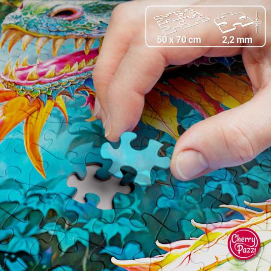 Puzzle Cherry Pazzi Bonne Chance Dragon 1000 pièces Puzzle Cherry Pazzi Bonne Chance Dragon 1000 pièces