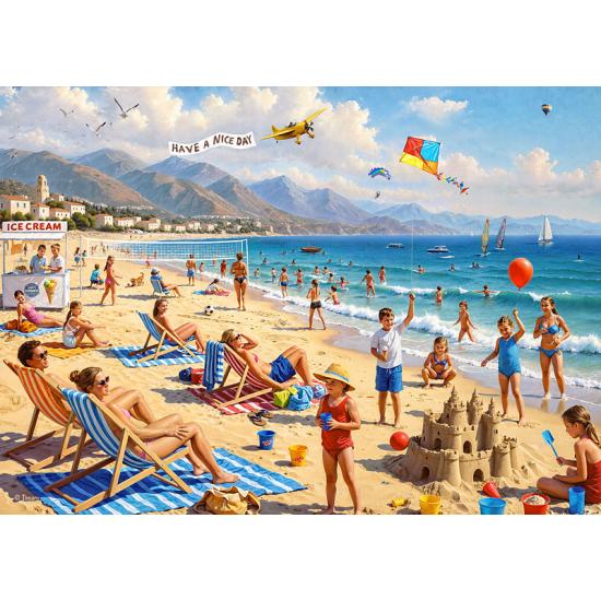 Puzzle Cherry Pazzi La journée à la plage XXL 300 pièces