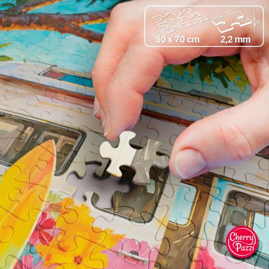 Puzzle Cherry Pazzi En Attendant Les Vagues 1000 pièces