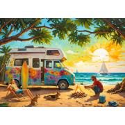 Puzzle Cherry Pazzi En Attendant Les Vagues 1000 pièces