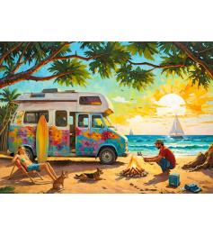 Puzzle Cherry Pazzi En Attendant Les Vagues 1000 pièces