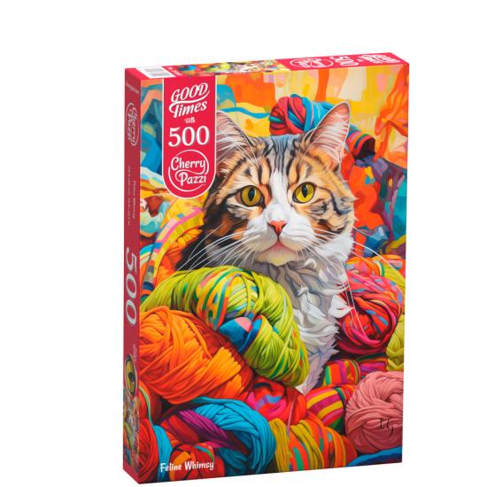 Puzzle Cherry Pazzi Fantaisie Féline de 500 pièces Puzzle Cherry Pazzi Fantaisie Féline de 500 pièces