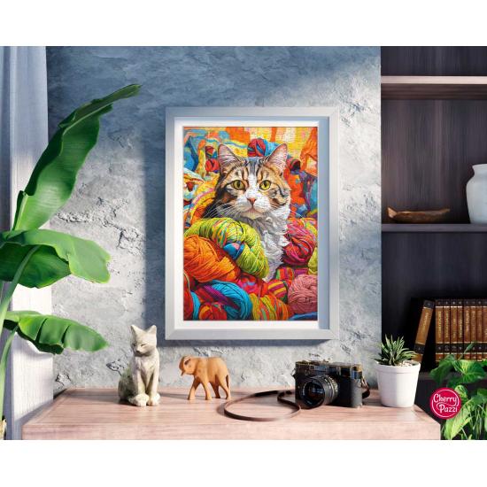 Puzzle Cherry Pazzi Fantaisie Féline de 500 pièces Puzzle Cherry Pazzi Fantaisie Féline de 500 pièces