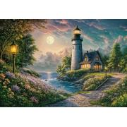 Puzzle Cherry Pazzi Phare au clair de Lune de 500 pièces