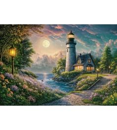 Puzzle Cherry Pazzi Phare au clair de Lune de 500 pièces