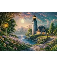 Puzzle Cherry Pazzi Phare au clair de Lune de 500 pièces