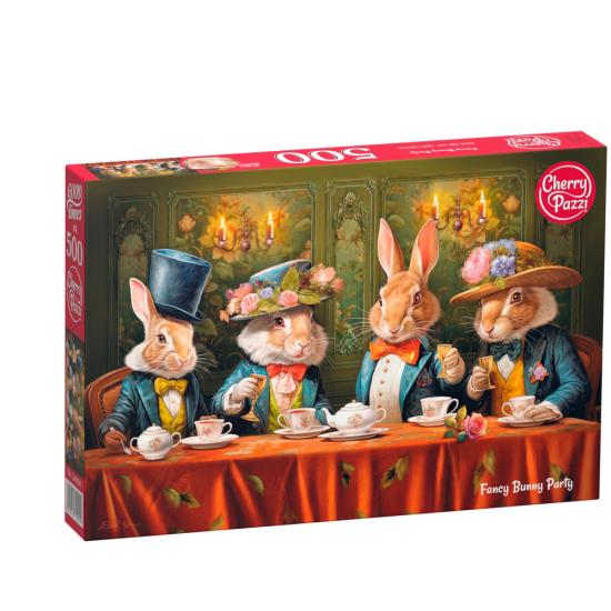 Puzzle Cherry Pazzi Fête de lapin fantaisie 500 pièces