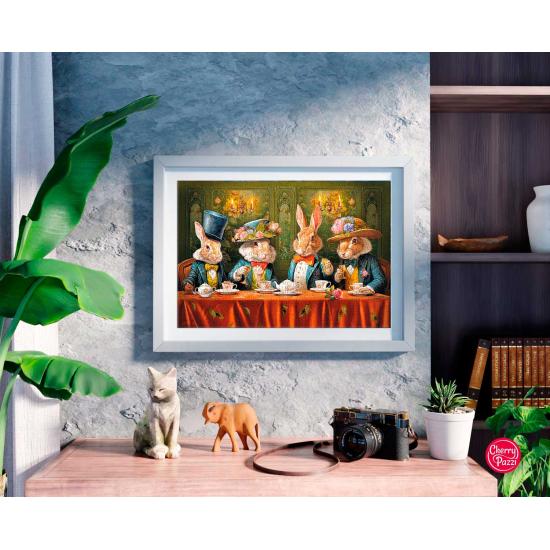 Puzzle Cherry Pazzi Fête de lapin fantaisie 500 pièces