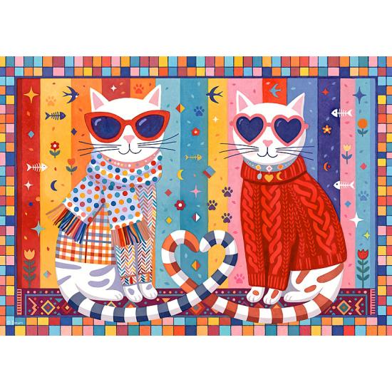 Puzzle Cherry Pazzi Chatons Amoureux XXL 300 pièces