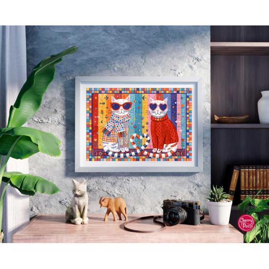 Puzzle Cherry Pazzi Chatons Amoureux XXL 300 pièces