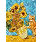 Puzzle Cherry Pazzi Chat Et Art 1000 pièces
