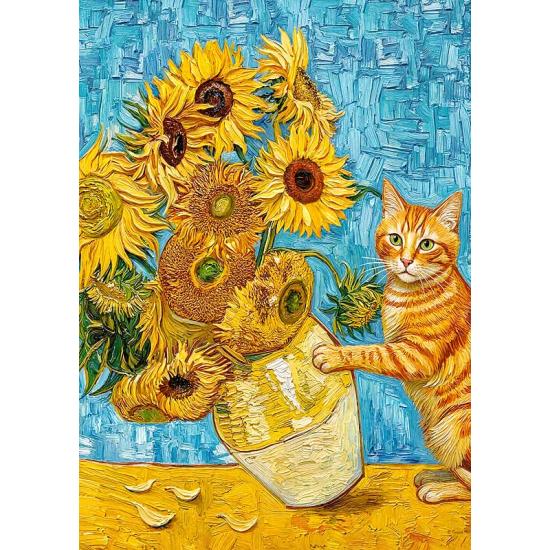 Puzzle Cherry Pazzi Chat Et Art 1000 pièces