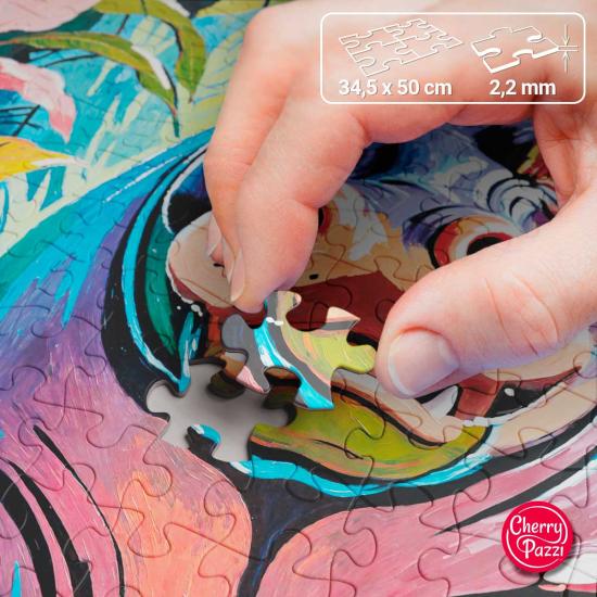 Puzzle Cherry Pazzi Happy Hippo 500 pièces