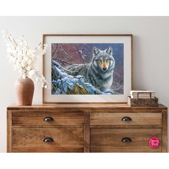 Puzzle Cherry Pazzi Loup gris 1000 pièces