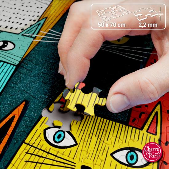 Puzzle Cherry Pazzi Les Chats Règnent Sur Le Monde 1000 pièces