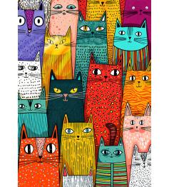 Puzzle Cherry Pazzi Les Chats Règnent Sur Le Monde 1000 pièces