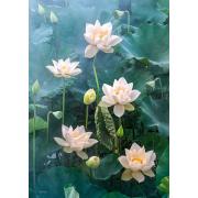 Puzzle 1000 pièces Cherry Pazzi Lotus blanc