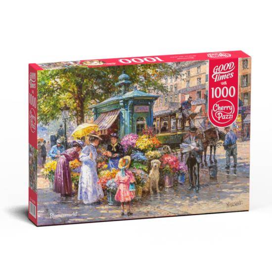 Puzzle de 1000 pièces du marché aux fleurs Cherry Pazzi
