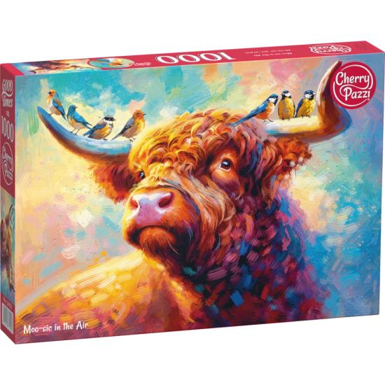 Puzzle Cherry Pazzi Mooing in the Air, 1000 pièces