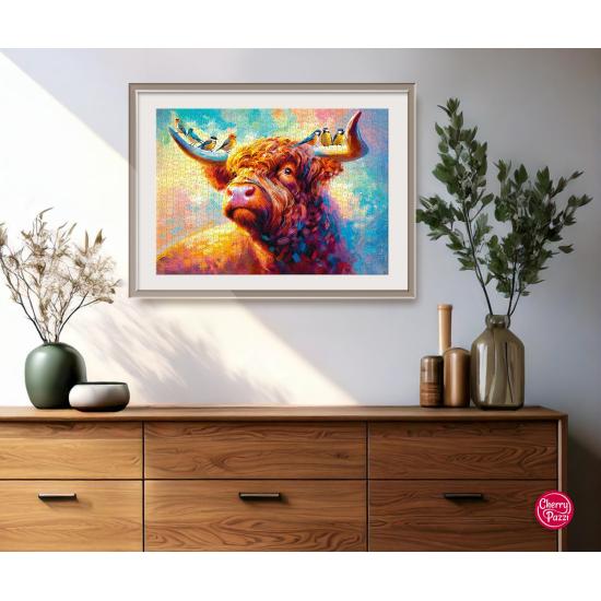 Puzzle Cherry Pazzi Mooing in the Air, 1000 pièces