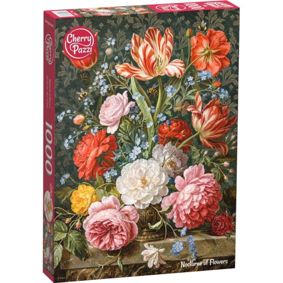 Puzzle Cherry Pazzi Nocturne Des Fleurs 1000 pièces