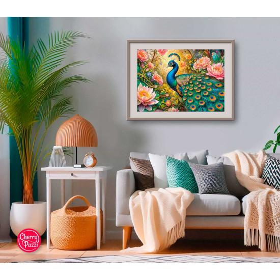 Puzzle Cherry Pazzi Paradis du paon 1000 pieces