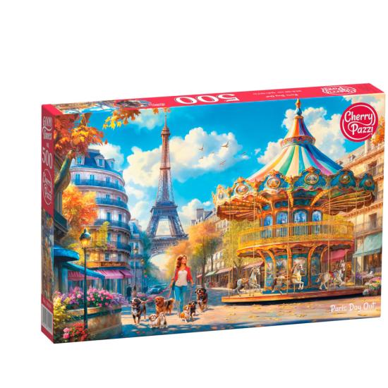 Puzzle Cherry Pazzi Journée à Paris 500 pièces